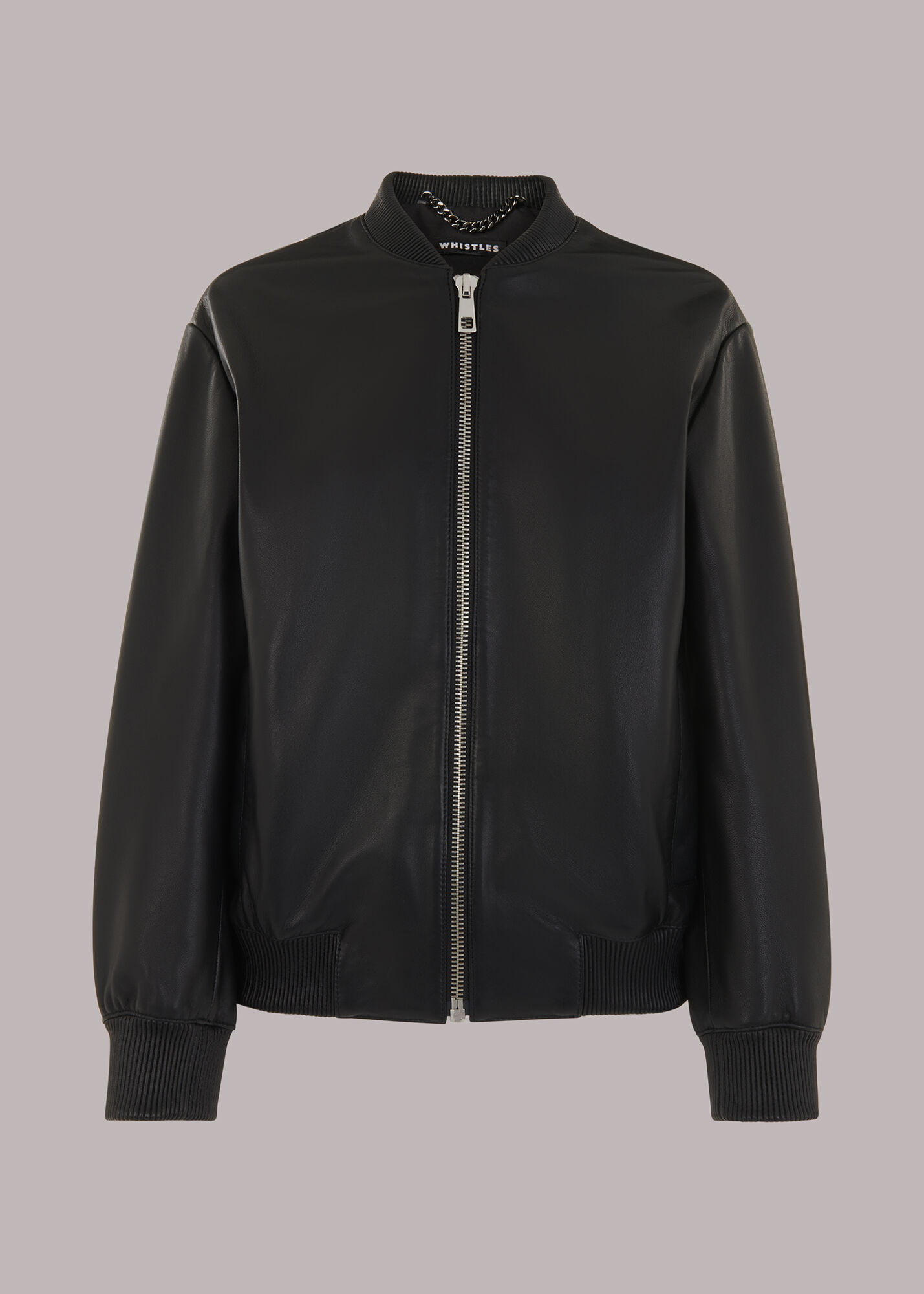 Leather hotsell bomber jacket